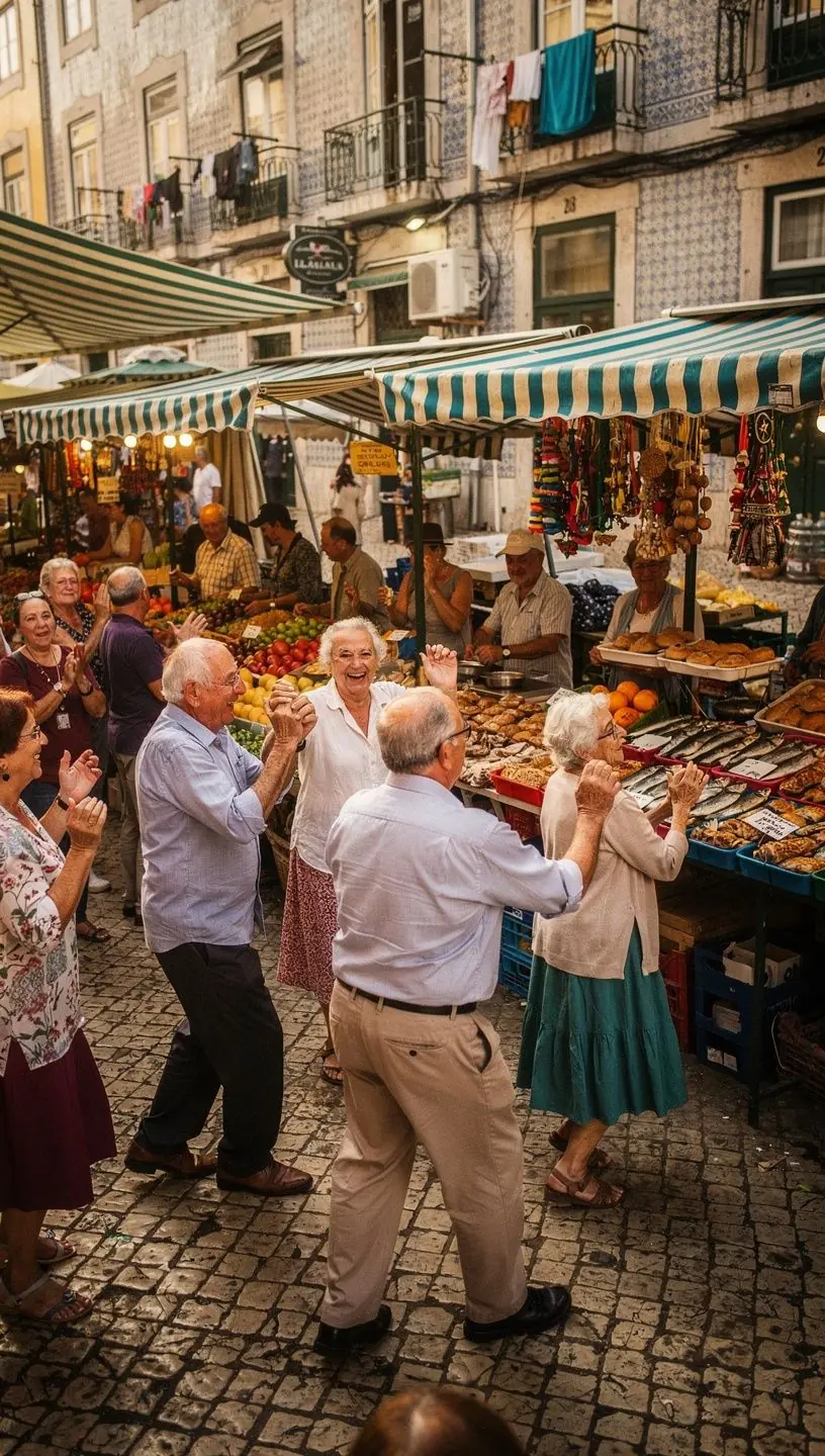 Supportive dance environment for social reintegration.